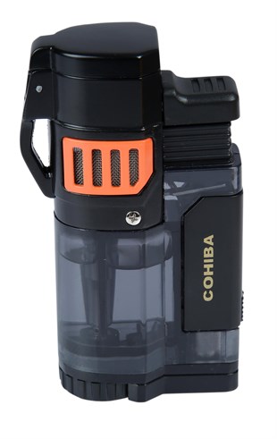 Cohiba 3 Torch Pürmüz Siyah-Şeffaf Puro Çakmağı