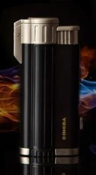 Cohiba 3 Torch Pürmüz Siyah Puro Çakmağı