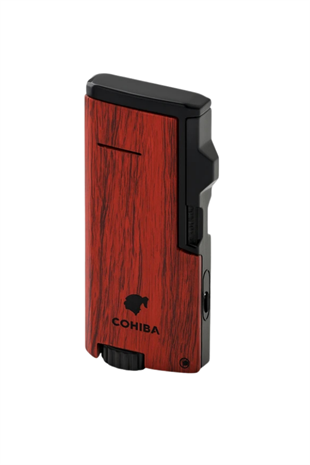 Cohiba 3 Torch Pürmüz Ahşap Desenli Puro Çakmağı