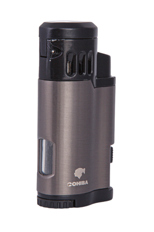 Cohiba 3 Torch Pürmüz Gunmetal-Siyah Metal Puro Çakmağı