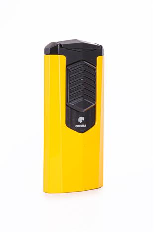 Cohiba 3 Torch Pürmüz Sarı-Siyah Metal Puro Çakmağı