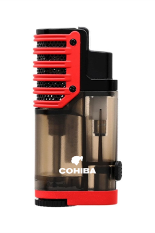 Cohiba 3 Torch Pürmüz Plastik Kırmızı-Siyah Puro Çakmağı