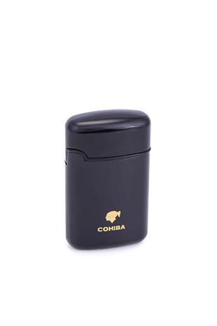 Cohiba 3 Torch Pürmüz Parlak Siyah Metal Puro Çakmağı