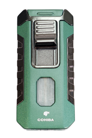 Cohiba 3 Torch Pürmüz Yeşil Metal Puro Çakmağı