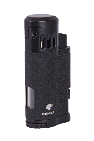 Cohiba 3 Torch Pürmüz Mat Siyah Metal Puro Çakmağı