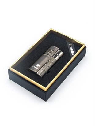 Cohiba 3 Torch Pürmüz Gunmetal Puro Çakmağı