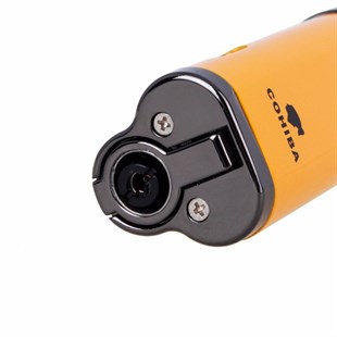 Cohiba 3 Torch Pürmüz Siyah-Sarı Puro Çakmağı