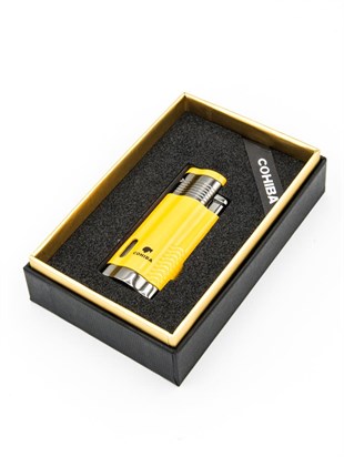 Cohiba 3 Torch Pürmüz Sarı Puro Çakmağı