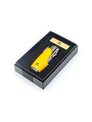 Cohiba 3 Torch Pürmüz Sarı-Gunmetal Puro Çakmağı