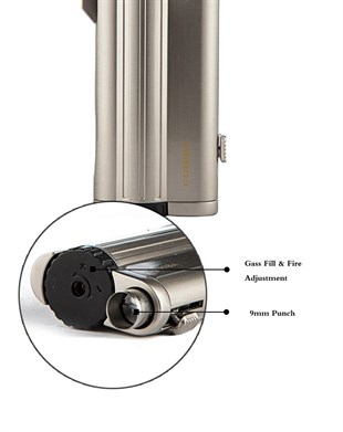 Cohiba 3 Torch Pürmüz Siyah Puro Çakmağı