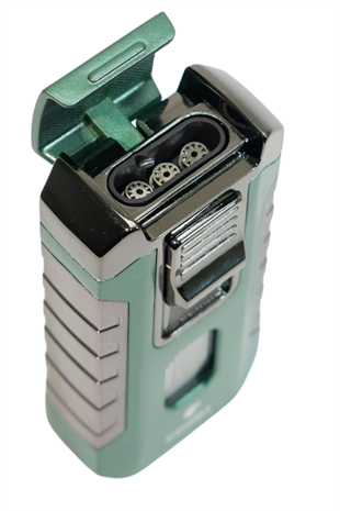 Cohiba 3 Torch Pürmüz Yeşil Metal Puro Çakmağı