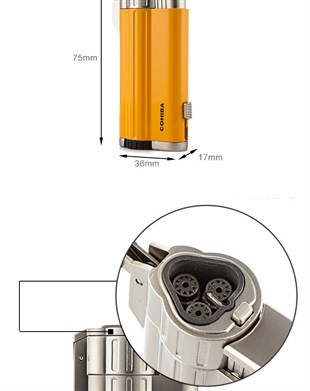 Cohiba 3 Torch Pürmüz Siyah Puro Çakmağı