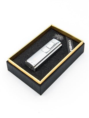 Cohiba 3 Torch Pürmüz Gümüş Puro Çakmağı