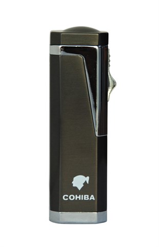 Cohiba 3 Torch Pürmüz Delicili Gunmetal Puro Çakmağı