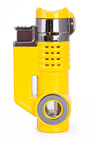 Parmida 3 Torch Pürmüz Sarı-Gunmetal Metal Puro Çakmağı