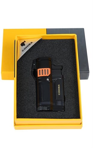 Cohiba 3 Torch Pürmüz Siyah-Şeffaf Puro Çakmağı
