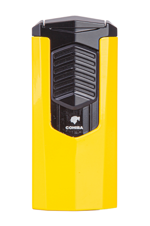 Cohiba 3 Torch Pürmüz Sarı-Siyah Metal Puro Çakmağı
