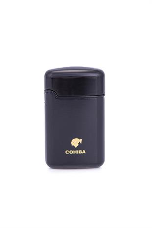 Cohiba 3 Torch Pürmüz Parlak Siyah Metal Puro Çakmağı