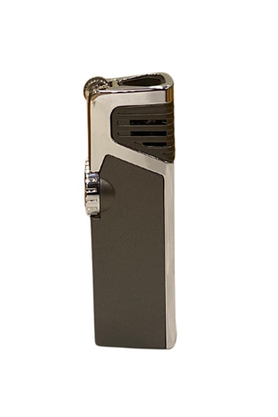 Cohiba Gümüş-Gunmetal Dahili Delicili 3 Torch Pürmüz Puro Çakmağı