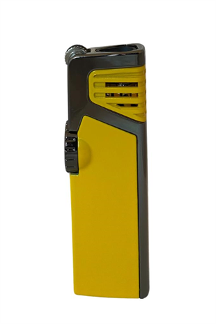 Cohiba Gunmetal-Sarı Dahili Delicili 3 Torch Pürmüz Puro Çakmağı
