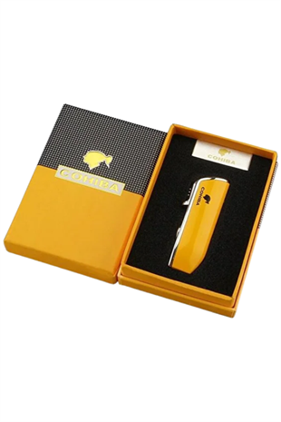 Cohiba Sarı 3 Torch Pürmüz Yan Ağız Puro Çakmağı