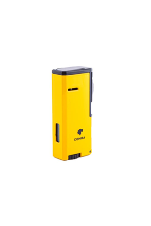 Cohiba Üç Torch Pürmüz Sarı-Siyah Puro Çakmağı