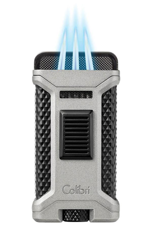Colibri Ascari 3 Torch Pürmüz Gümüş Puro Çakmağı