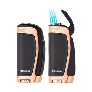 Colibri E3 3 Torch Pürmüz Siyah - Rose Gold Puro Çakmağı