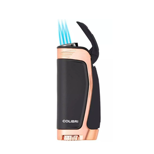 Colibri E3 3 Torch Pürmüz Siyah - Rose Gold Puro Çakmağı