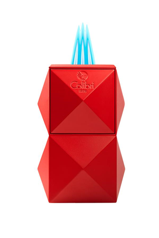 Colibri Quasar 3 Torch Pürmüz Kırmızı Masa Tipi Puro Çakmağı