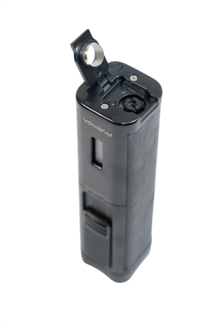 Parmida 3 Torch Pürmüz Sehpalı Gövdesi Deri Siyah Metal Puro Çakmağı