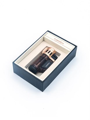Parmida 3 Torch Pürmüz Altın-Siyah Puro Çakmağı