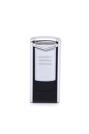 Parmida 3 Torch Pürmüz Mat Siyah-Gümüş Metal Puro Çakmağı