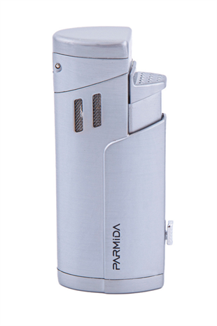 Parmida 3 Torch Pürmüz Gümüş Puro Çakmağı