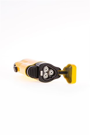 Parmida 3 Torch Pürmüz Sarı Puro Çakmağı