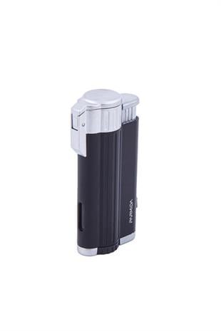 Parmida 3 Torch Pürmüz Siyah-Gümüş Puro Çakmağı