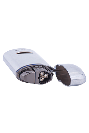 Parmida 3 Torch Pürmüz Gümüş Puro Çakmağı