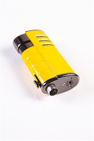 Parmida 3 Torch Pürmüz Sarı Puro Çakmağı