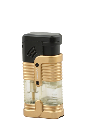 Parmida 3 Torch Pürmüz Gold-Siyah Puro Çakmağı