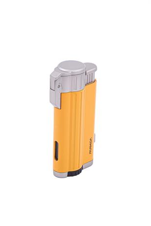 Parmida 3 Torch Pürmüz Sarı-Gümüş Puro Çakmağı