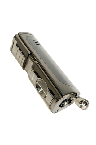 Parmida 3 Torch Pürmüz Kesici & Delicili Gunmetal Metal Puro Çakmağı