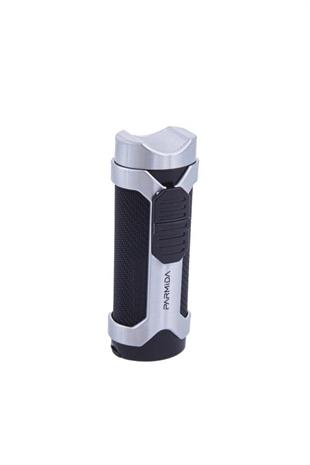 Parmida 3 Torch Pürmüz Siyah-Gümüş Puro Çakmağı
