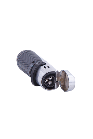 Parmida 3 Torch Pürmüz Siyah-Gümüş Puro Çakmağı
