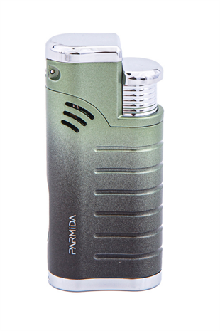 Parmida 3 Torch Pürmüz Yeşil-Gri Puro Çakmağı