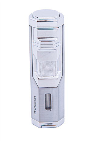 Parmida 3 Torch Pürmüz Gümüş Puro Çakmağı
