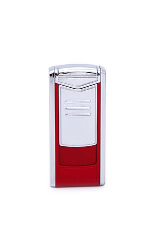Parmida 3 Torch Pürmüz Kırmızı-Gümüş Metal Puro Çakmağı