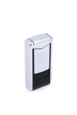 Parmida 3 Torch Pürmüz Mat Siyah-Gümüş Metal Puro Çakmağı