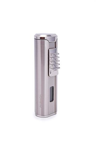 Parmida 3 Torch Pürmüz Metal Gümüş Puro Çakmağı