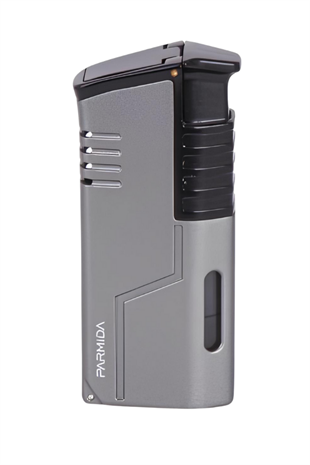 Parmida 3 Torch Pürmüz Gunmetal-Siyah Metal Puro Çakmağı