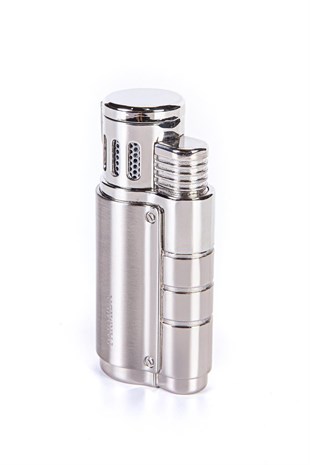 Parmida 3 Torch Pürmüz Gümüş Puro Çakmağı